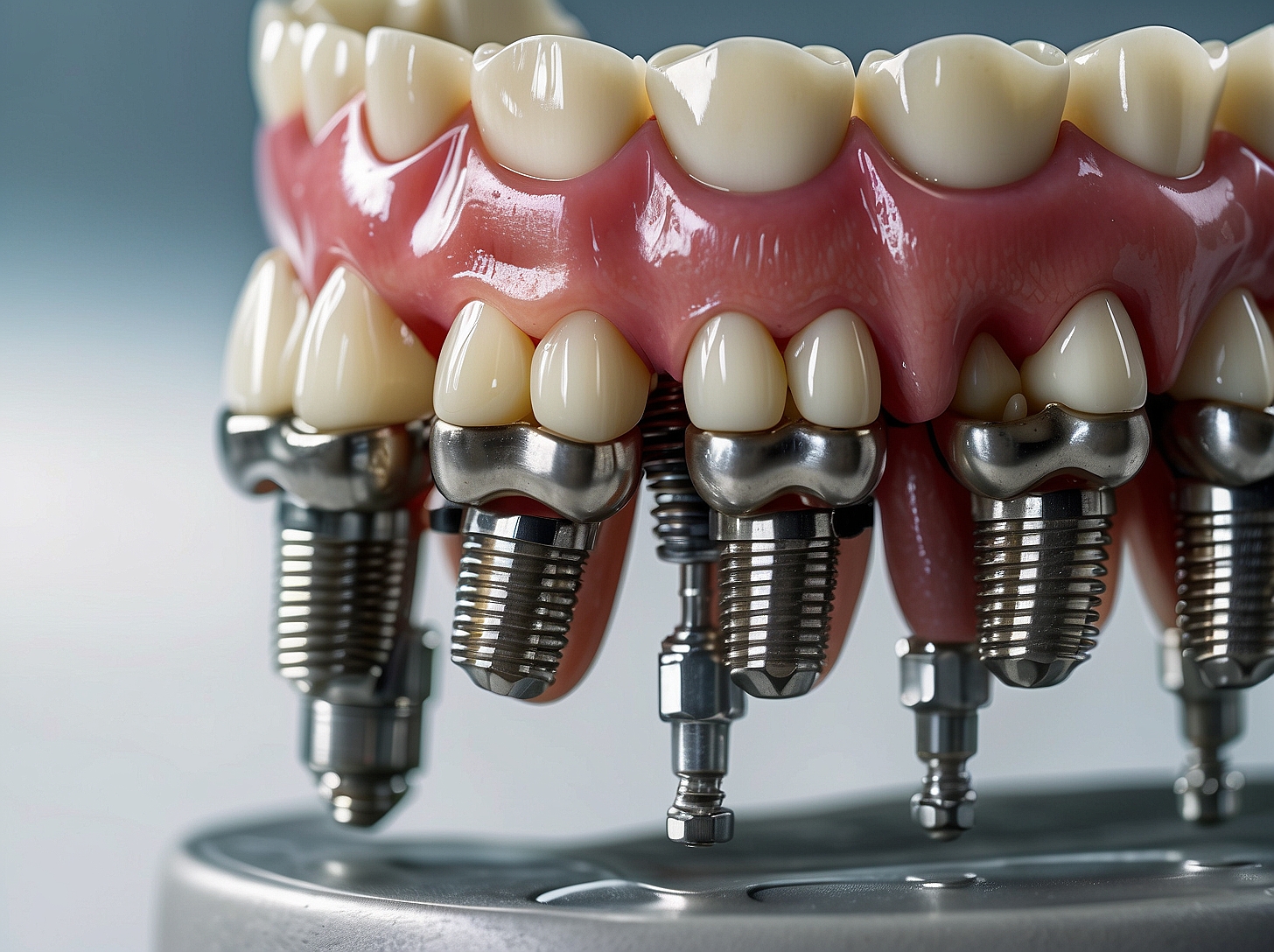 Single dental implant Korea Seoul titanium crown zirconia Osstem